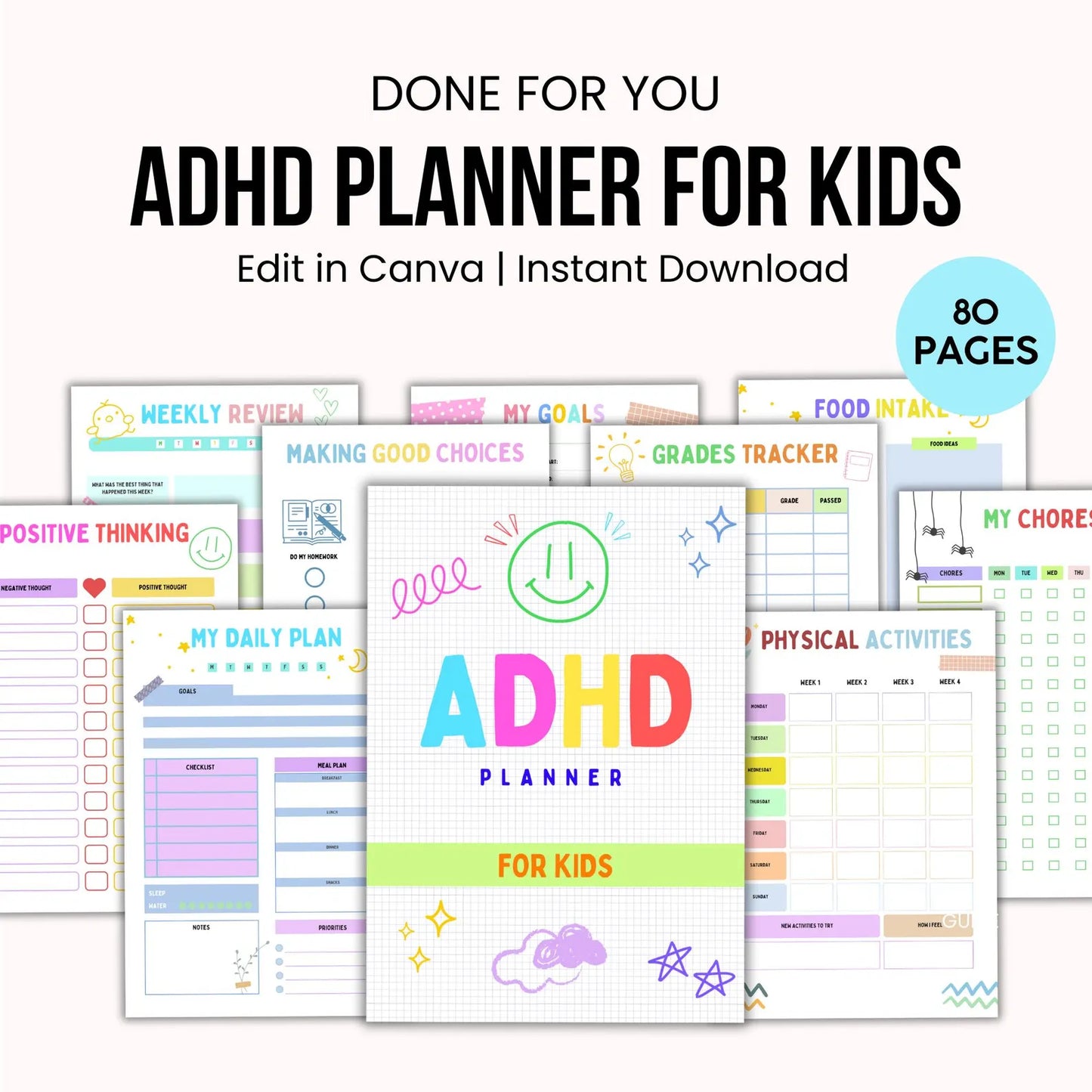 ADHD Planner for Kids - Digital